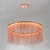 abordables Diseño de círculo-1 luz 50 cm led lámpara colgante diseñadores araña oro lujo metal tambor cromo moderno contemporáneo 110-120v 220-240v