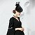 abordables Fascinateurs &amp; Chapeaux-Élégant Derby accessoire Fascinateur Dame Déguisement Femmes Carnaval Soirée Derby Fête de mariage Adulte fascinateur Printemps &amp; Été