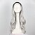 cheap Costume Wigs-Synthetic Wig Wavy Wig Long Black / Grey Synthetic Hair Women‘s Gray