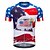 cheap Women&#039;s Cycling Clothing-FUALRNY® Men&#039;s Short Sleeve Cycling Jersey 100% Polyester Blue / White Bike Jersey Mountain Bike MTB Road Bike Cycling Sports Clothing Apparel / High Elasticity