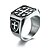 cheap Men&#039;s Rings-Men&#039;s Band Ring Silver Stainless Steel Vintage Rock Daily Casual Jewelry
