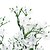 olcso Művirág-fehér selyem baba lélegzetelállító csokor 1 ág (6 db) / virágos design és esküvői dekoráció