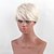 cheap Human Hair Capless Wigs-Human Hair Blend Wig Short Straight Short Hairstyles 2020 Straight Short Side Part Machine Made Women&#039;s Natural Black #1B Silver Medium Auburn#30 8 inch