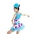 Χαμηλού Κόστους Παιδικά Ρούχα Χορού-Παιδικά Ρούχα Χορού Φόρεμα Σχέδιο / Στάμπα Γυναικεία Επίδοση Αμάνικο Φυσικό Ελαστικό Ελαστίνη Λίκρα