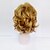 cheap Synthetic Trendy Wigs-Synthetic Wig Curly Curly With Bangs Wig Blonde Short Blonde Synthetic Hair Women&#039;s Side Part Blonde