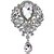 cheap Pins and Brooches-Women&#039;s Brooches Drop Rhinestone Brooch Jewelry White Gold Dark Blue For Wedding Evening Party