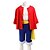 olcso Anime kosztümök-Ihlette Egy darab Majom D. Luffy Anime Szerepjáték jelmezek Japán Cosplay öltönyök Kollázs Felső Öv Rövidnadrágok Kompatibilitás Férfi Női