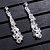 preiswerte Ohrringe-Women&#039;s Crystal Drop Earrings Basic Elegant Pearl Earrings Jewelry Silver / Gold For Wedding Daily
