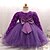 cheap Party Dresses-Baby Girls&#039; Dress Flower Princess Party Birthday Cotton Blue Purple Blushing Pink Solid Color Floral Bow Long Sleeve
