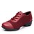 Χαμηλού Κόστους Sneakers Χορού-Γυναικεία Παπούτσια Χορού Παπούτσια Χορού Πρακτική Εκπαίδευση Παπούτσια Χορού Χαμηλό τακούνι Μαύρο Κόκκινο Φούξια Δαντέλα μέχρι πάνω / EU37