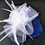 cheap Headpieces-Tulle / Net Fascinators / Hats / Birdcage Veils with Feather 1 Wedding / Special Occasion / Event / Party Headpiece