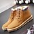 cheap Men&#039;s Boots-Men&#039;s Leatherette Spring / Summer Snow Boots Boots Booties / Ankle Boots Black / Yellow / Blue / Lace-up / Outdoor