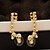 cheap Earrings-Women&#039;s Stud Earrings Clip on Earring Climber Earrings cuff Skull Ladies Personalized Fashion Rhinestone Earrings Jewelry Gold For Halloween Stage