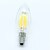baratos Lâmpadas Filamento de LED-10pçs 6 W Lâmpadas de Filamento de LED 560 lm E14 C35 6 Contas LED COB Decorativa Branco Quente Branco Frio 220-240 V / RoHs