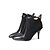 cheap Women&#039;s Boots-Women&#039;s Boots Wedding Party &amp; Evening Zipper Split Joint Pointed Toe Fashion Boots Nubuck Leatherette Black Red Green