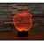 olcso Dísz- és éjszakai világítás-1set 3D éjszakai fény Váltó USB Színváltós / Kreatív / Díszítmény 5 V Művészi / LED / Modern Kortárs