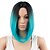 preiswerte Trendige synthetische Perücken-Synthetische Perücken Perücke Kurz Blau Synthetische Haare Damen Gefärbte Haarspitzen (Ombré Hair) Blau