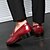 זול נעלי בד ומוקסינים לגברים-בגדי ריקוד גברים נעליים פורמליות נעלי נהיגה אביב / קיץ קזו&#039;אל משרד קריירה נעליים ללא שרוכים PU שחור / צהוב / אדום 3D