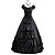 cheap Historical &amp; Vintage Costumes-Gothic Victorian Medieval 18th Century Vacation Dress Dress Party Costume Masquerade Prom Dress Women&#039;s Cotton Costume Black Vintage Cosplay Party Prom Short Sleeve Floor Length Ball Gown Plus Size