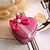 cheap Favor Holders-Heart Iron(nickel plated) Favor Holder with Bowknot Favor Boxes