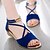 voordelige Damessandalen-Dames Sandalen Sandalen met sleehak Comfortabele schoenen Sandalen met sleehak Sleehak Open teen Casual minimalisme Dagelijks Nubuck leder Suède Rits Zomer Effen Zwart Rood Blauw