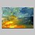 billiga Abstrakta målningar-Hang målad oljemålning HANDMÅLAD - Abstrakt Abstrakt / Moderna Inkludera innerram / Sträckt kanfas