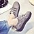 cheap Women&#039;s Sneakers-Women&#039;s Sneakers Lace-up Round Toe Comfort PU Black Gray