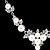 cheap Jewelry Sets-Women&#039;s Synthetic Diamond Necklace Bracelet Rhinestone Earrings Jewelry Silver For Party Wedding