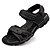 cheap Men&#039;s Sandals-Men&#039;s Shoes Nappa Leather Cowhide Summer Light Soles Sandals For Casual Black Brown