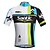 cheap Men&#039;s Clothing Sets-SANTIC Men&#039;s Short Sleeve Cycling Jersey with Shorts Spandex Elastane Green Bike Shorts Jersey Padded Shorts / Chamois Breathable Ultraviolet Resistant Reflective Strips Sports Vertical Stripes