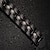 abordables Bracelet Homme-Chaînes Bracelets Bracelet Magnétique Homme Acier inoxydable Personnalisé initiale Bracelet Bijoux Noir Forme de Cercle pour Regalos de Navidad Décontracté Quotidien Des sports