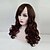 cheap Synthetic Trendy Wigs-Synthetic Wig Wavy Wavy With Bangs Wig Long Brown Synthetic Hair Women&#039;s Ombre Hair Highlighted / Balayage Hair Side Part Brown