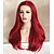 cheap Synthetic Lace Wigs-Synthetic Lace Front Wig Straight Straight Lace Front Wig Long Dark Red Synthetic Hair Women&#039;s Red Uniwigs