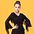 cheap Latin Dancewear-Latin Dance Tops Women&#039;s Performance Ice Silk Ruffles Long Sleeve Top