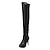 abordables Bottes Femme-Femme Bottes Bout rond Bottes à la Mode Habillé Soirée &amp; Evénement Couture en Dentelle Paillette Fermeture Polyuréthane Cuissarde Hiver Blanche / Noir