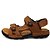 cheap Men&#039;s Sandals-Men&#039;s Shoes Nappa Leather Cowhide Summer Light Soles Sandals For Casual Black Brown