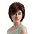 cheap Synthetic Trendy Wigs-Synthetic Wig Straight Straight Layered Haircut Wig Short Brown Synthetic Hair Women&#039;s Highlighted / Balayage Hair Side Part Brown MAYSU