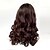 cheap Synthetic Trendy Wigs-Synthetic Wig Wavy Wavy With Bangs Wig Long Brown Synthetic Hair Women&#039;s Ombre Hair Highlighted / Balayage Hair Side Part Brown
