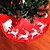 baratos Decorações de Natal-1 pc papai noel saia da árvore de natal caprichoso vermelho santa saia da árvore de natal &#039;belo presente de natal