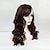 cheap Synthetic Trendy Wigs-Synthetic Wig Wavy Wavy With Bangs Wig Long Brown Synthetic Hair Women&#039;s Ombre Hair Highlighted / Balayage Hair Side Part Brown
