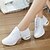 cheap Dance Sneakers-Women&#039;s Dance Sneakers Practice Trainning Dance Shoes Practice HipHop Sneaker Splicing Flat Heel Lace-up White Black Red
