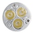 billiga Glödlampor-1st 9 W LED-spotlights 600 lm GU10 3 LED-pärlor Högeffekts-LED Dekorativ Varmvit Kallvit 85-265 V / 1 st / RoHs