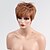 cheap Human Hair Capless Wigs-Human Hair Blend Wig Short Straight Short Hairstyles 2020 Straight Side Part Machine Made Women&#039;s Natural Black #1B Medium Auburn#30 Beige Blonde / Bleached Blonde