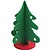 abordables Decoraciones navideñas-Decoraciones de vacaciones Navidad Árboles de Navidad Rojo / Verde selva 1pc