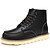 cheap Men&#039;s Boots-Men&#039;s Boots Comfort Shoes Combat Boots Martin Boots British Casual Cowhide Mid-Calf Boots Black Khaki Burgundy Fall Spring