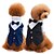 お買い得  犬用服-犬 Tシャツ 子犬の服 縞柄 スタイリッシュ 犬用ウェア 子犬の服 犬の衣装 ブラック ブルー コスチューム 女の子と男の子の犬のために コットン S M L XL