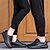 billige Træningssko til kvinder-Dame Sportssko Sandaler med snørebånd Atletisk Rund Tå Komfort Løb PU Sort Hvid Rød