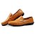 abordables Zapatillas sin cordones y mocasines de hombre-Hombre Zapatos de conducción Cuero Primavera / Otoño Zapatos de taco bajo y Slip-On Negro / Marrón / Amarillo