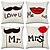 cheap Throw Pillows,Inserts &amp; Covers-4 pcs Cotton / Linen Pillow Cover / Pillow Case, Quotes &amp; Sayings / Fashion / Letter Retro / Traditional / Classic / Euro