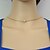 preiswerte Halsketten-Damen Kristall Anhänger Halskette Zirkonia Aleación Gold Modische Halsketten Schmuck Für Geschenk Normal Ausgehen Klub